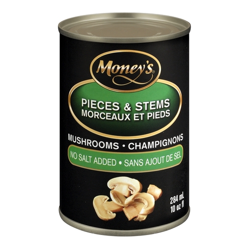 Money's Mushrooms - Pieces & Stems - No Salt Added 284ml, 1 Each