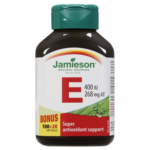 Jamieson - E 400 IU 268mg AT Softgels 120pk