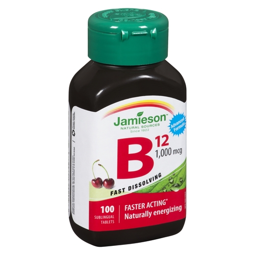Jamieson - B12 1,000mcg - Sublingual Tablets 100s