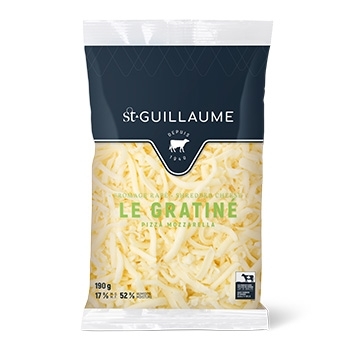 St-Guillaume Cheese - Pizza Mozzarella - Grated 17% m.f. 200g, 1 Each