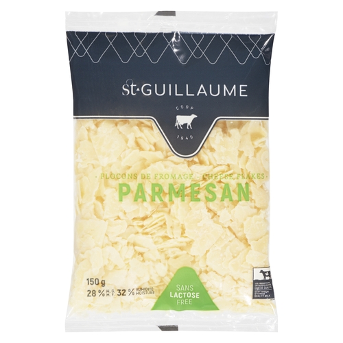 St-Guillaume Cheese - Parmesan - Flakes - Lactose Free 150g, 1 Each