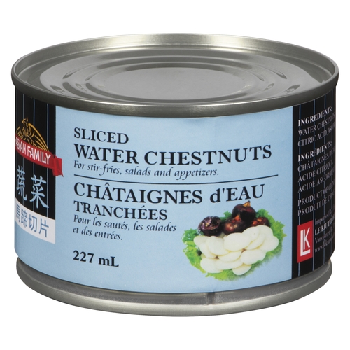 Asian Family - Water Chestnuts - Sliced 227ml, 1 Each