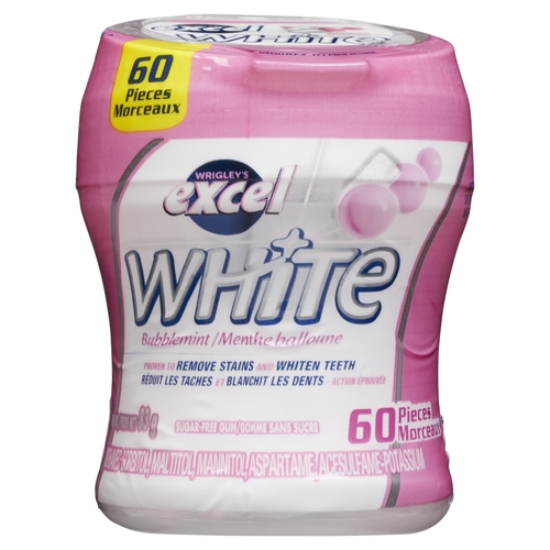 Wrigley's - Excel Sugar-Free Gum - White Bubblemint 60s