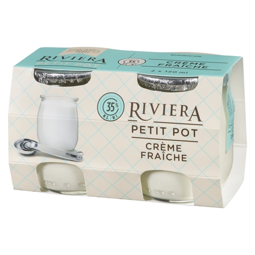 Maison Riviera - Petit Pot Creme Fraîche 35% m.f. 2/120g, 1 Each