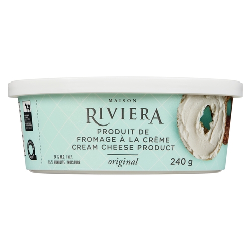 Maison Riviera Cream Cheese Product - Original 24% m.f. 240g, 1 Each