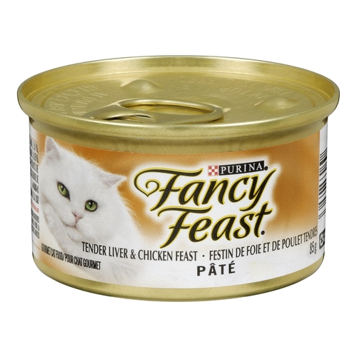 Purina - Fancy Feast Gourmet Cat Food - Tender Liver & Chicken Feast Pate 85g