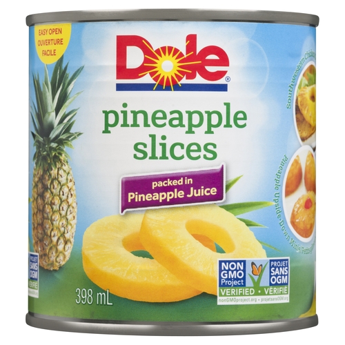 Dole - Pineapple - Slices - Packed in Pineapple Juice 398ml, 1 Each