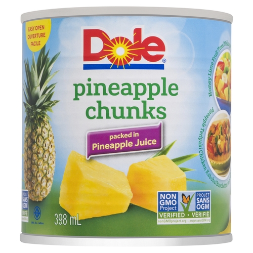 Dole - Pineapple - Chunks - Packed in Pineapple Juice 398ml, 1 Each