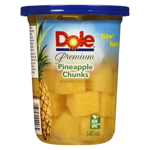 Dole - Pineapple - Chunks - In Light Fruit Juice Syrup 540ml