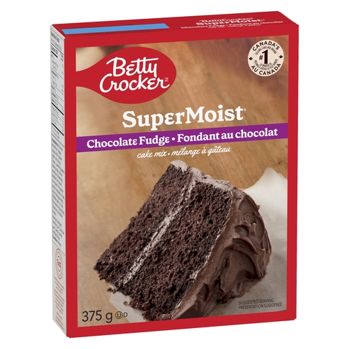 Betty Crocker - SuperMoist Cake Mix - Chocolate Fudge 375g, 1 Each