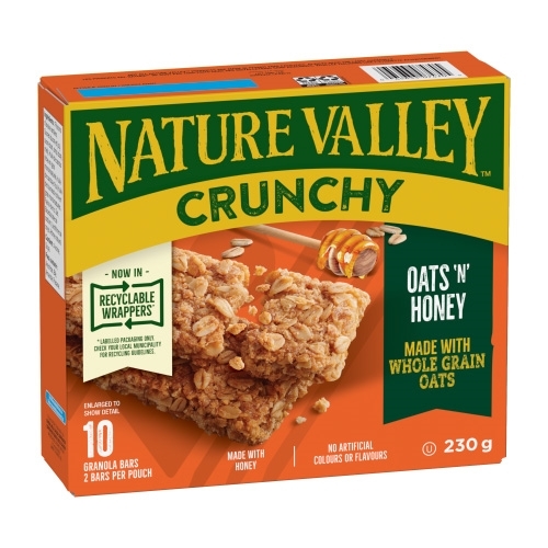 Nature Valley - Crunchy Granola Bars - Oats 'n' Honey 10's 210g