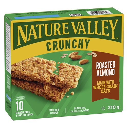 Nature Valley - Crunchy Granola Bars - Roasted Almond 10's 210g, 1 Each
