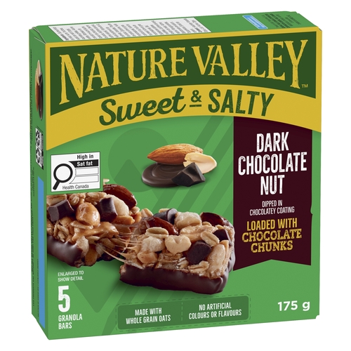 Nature Valley Sweet & Salty Granola Bars - Dark Chocolate Nut 5's 175g, 1 Each