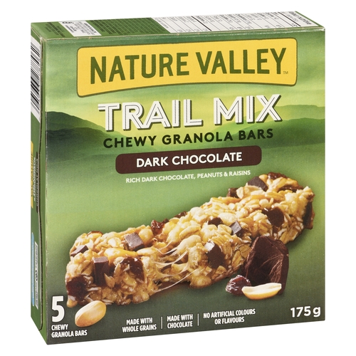 Nature Valley - Trail Mix Chewy Granola Bars - Dark Chocolate 5's 175g, 1 Each