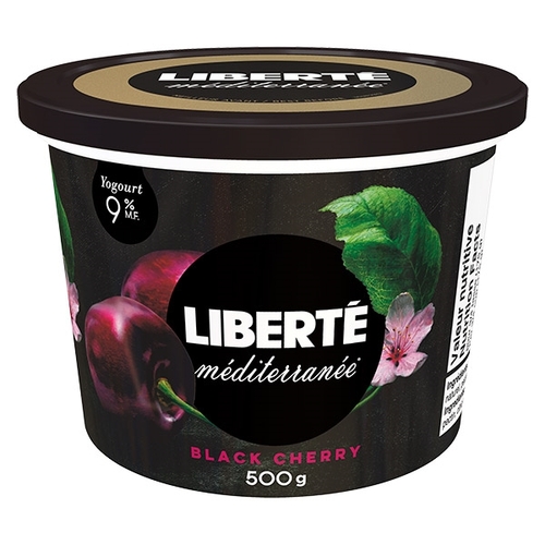 Liberte - Mediterranee Yogourt - Black Cherry 9% m.f. 500g