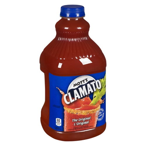 Mott's - Clamato Tomato Clam Cocktail - Original 1.89l, 1 Each