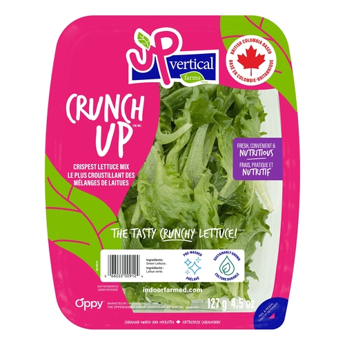Up Vertical Farms - Crunch Up Crispest Lettuce Mix 127g, 1 Each