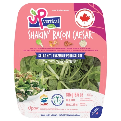 Up Vertical Farms - Shakin' Bacon Caesar Salad Kit 242g, 1 Each
