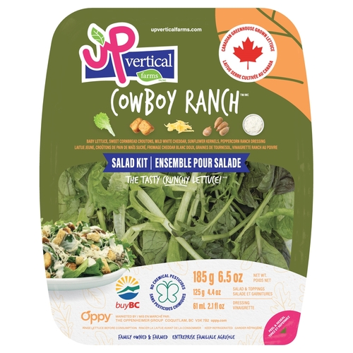 Up Vertical Farms - Salad Kit - Cowboy Ranch 185g, 1 Each