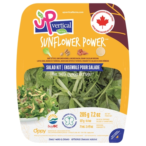 Up Vertical Farms - Salad Kit - Sunflower Power 205g, 1 Each