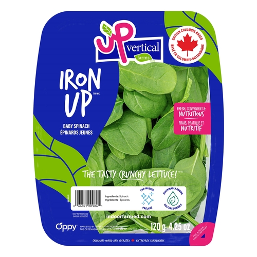 Up Vertical Farms - Iron Up Baby Spinach 120g