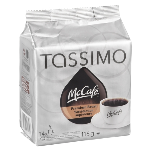 McCafe - Tassimo Premium Roast Coffee 14/8.25g, 1 Each