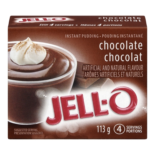 Jello - Instant Pudding - Chocolate 113g, 1 Each