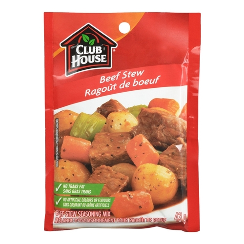 Club House - Seasoning Mix - Beef Stew 43g, 1 Each