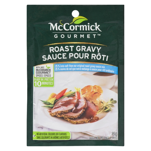 McCormick Gourmet - Sauce Mix - Roast Gravy - 25% Less Salt 32g