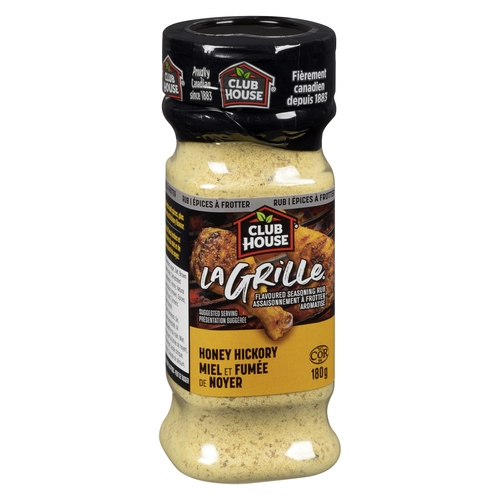 Club House - La Grille Flavoured Seasoning Rub - Honey Hickory 180g