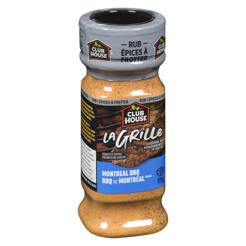 Club House - La Grille Seasoning Rub - Montreal BBQ 175g, 1 Each