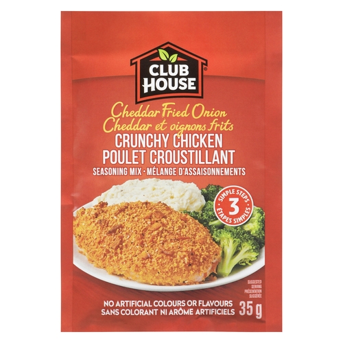 Club House Seasoning Mix - Cheddar Fried Onion Crunchy Chicken 35g, 1 Each