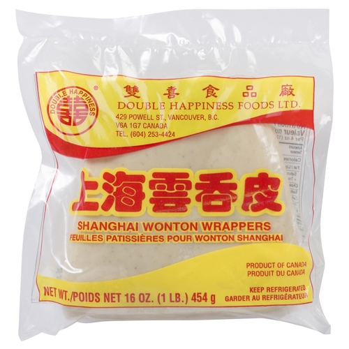 Double Happiness Shanghai Wonton Wrappers 454g, 1 Each