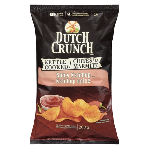 Old Dutch Potato Chips - Ridgies - Spicy Ketchup 200g, 1 Each