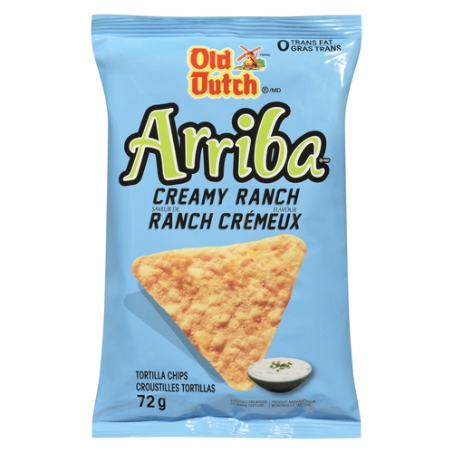 Old Dutch Tortilla Chips - Arriba - Creamy Ranch 72g, 1 Each