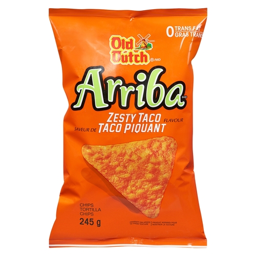 Old Dutch - Tortilla Chips - Zesty Taco 245g, 1 Each