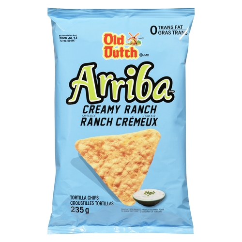 Old Dutch Tortilla Chips - Arriba - Creamy Ranch 235g