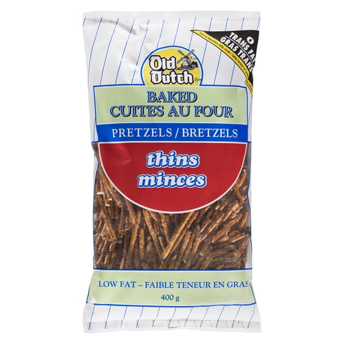 Old Dutch - Baked Low Fat Pretzels - Thins 400g, 1 Each