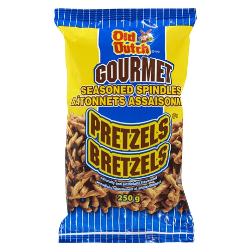 Old Dutch Gourmet Pretzels - Seasoned Spindles 250g, 1 Each