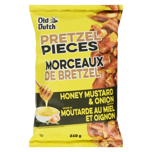 Old Dutch - Pretzel Pieces - Honey Mustard & Onion 240g, 1 Each