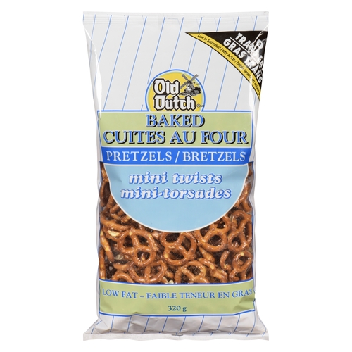 Old Dutch - Baked Low Fat Mini Pretzels - Twists 320g, 1 Each