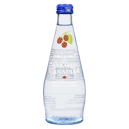 Clearly Canadian - Sparkling Water Beverage - Country Raspberry 325ml, 1 Each