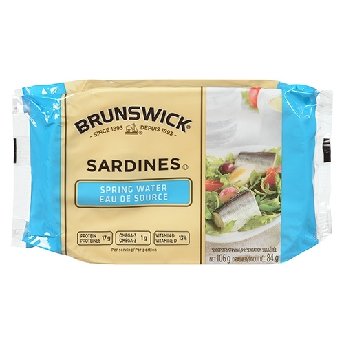 Brunswick Sardines - Spring Water 106g, 1 Each