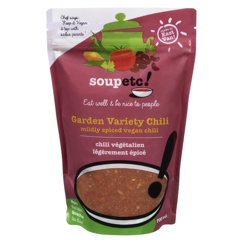 Soupetc! - Chili - Garden Variety Chili - Mildly Spiced Vegan 700ml