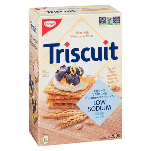 Christie - Triscuit Crackers - Low Sodium 200g, 1 Each