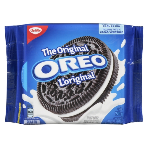 Christie - Oreo Chocolate Sandwich Cookies - The Original 270g, 1 Each