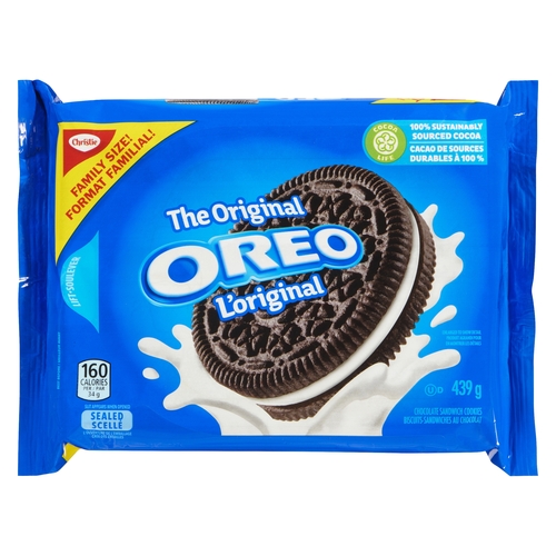 Christie - Oreo Chocolate Sandwich Cookies - The Original 439g, 1 Each