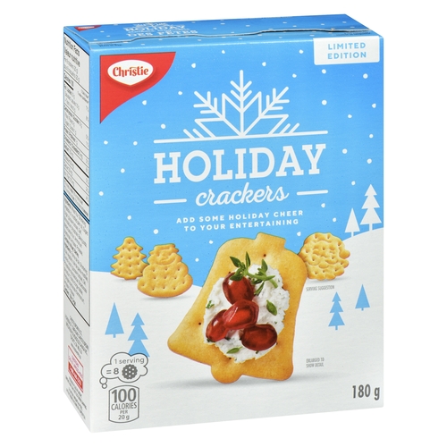 Christie - Holiday Snack Crackers 180g, 1 Each