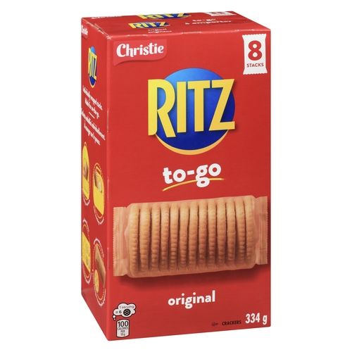 Christie - Ritz Crackers To-Go Original - 8 Stacks 334g, 1 Each