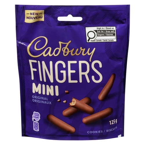 Cadbury - Fingers Mini Cookies - Original 125g, 1 Each